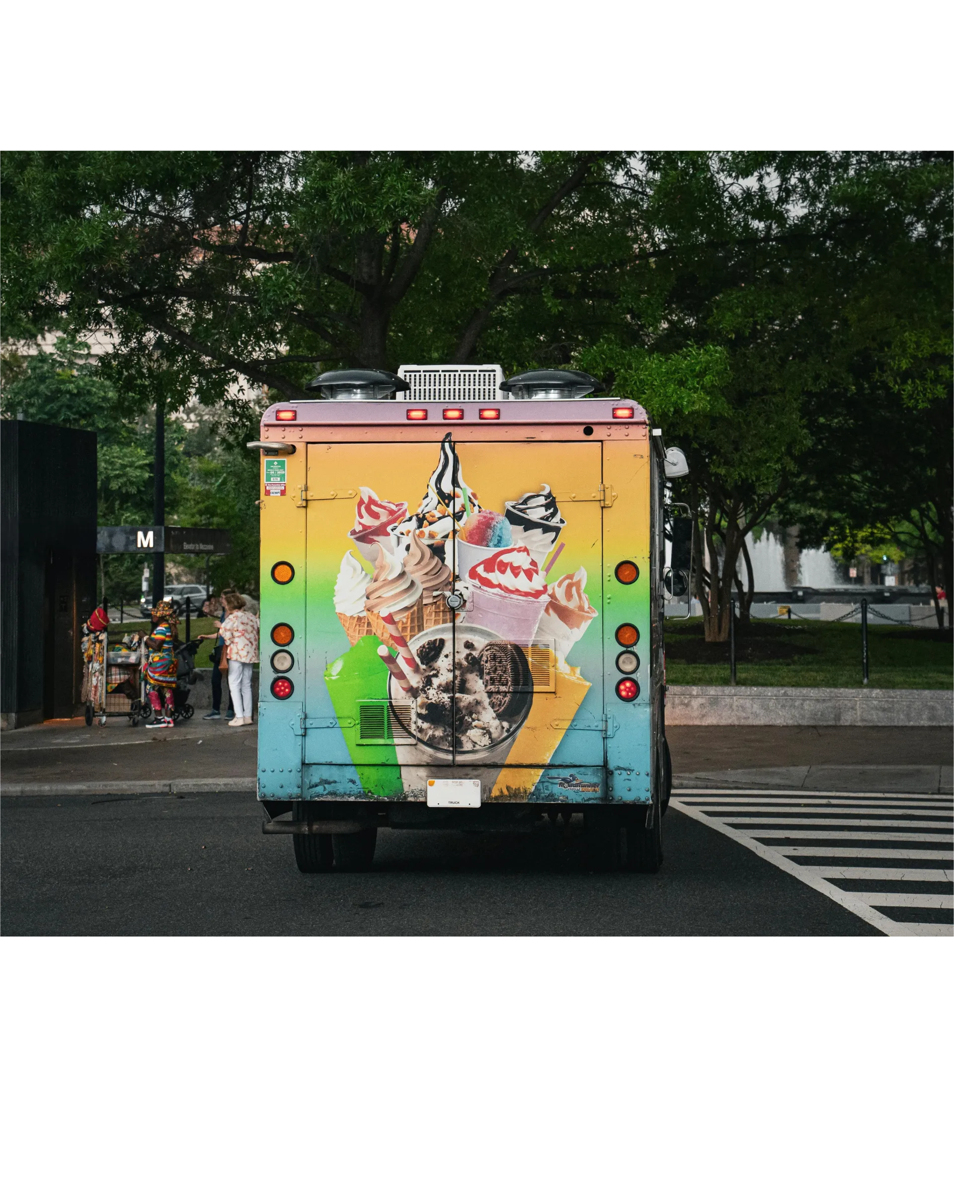 Food truck in street